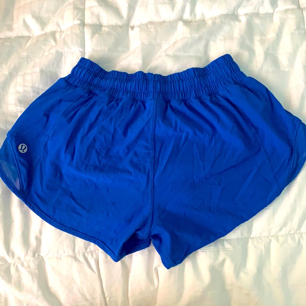 Women’s Lululemon blue athletic shorts